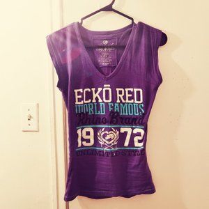Purple t shirt v neck